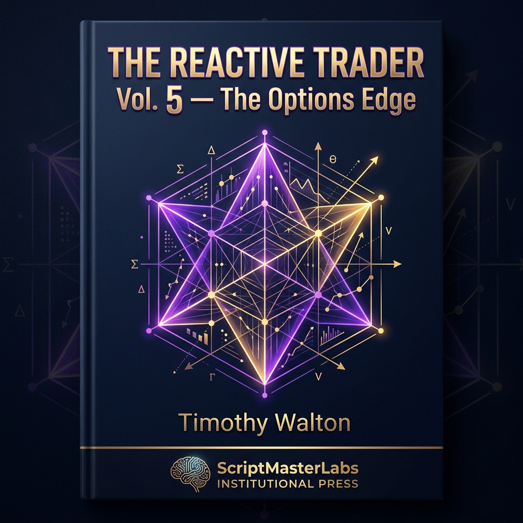 The Reactive Trader Volume 5 The Options Edge book cover by Timothy Walton